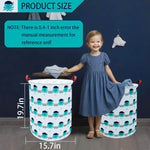 Cotton Fabric Storage Bin,Collapsible Laundry Basket-Waterproof Large Storage Baskets,Toy Organizer,Home Decor (Octopuses)