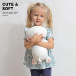 Cute Kitten Plush Toy Stuffed Animal Pet Kitty Soft Anime Cat Plush Pillow for Kids (White B, 12")