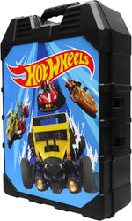 Hot Wheels 48-Car Storage Case – Durable Plastic Carrying Case with Handle for Die-Cast Toy Cars, Fits 1:64 Scale Vehicles, Organizer for Kids Travel & Display