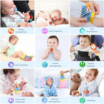 Wrist Rattles Foot Finder Rattle Toy for 0-4 Months Baby, Feet Leg Ankle Socks Arm Hand Bracelet Shaker for 4-8 Months Infant Boy & Girl, Gift Set for 0-1 Years Newborn Babies (5 Pcs-B)