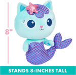 Gabby’S Dollhouse, 8-Inch Mercat Purr-Ific Plush Toy, Kids Toys for Ages 3 and Up