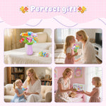 Fabric Flower Bouquets Toys - Creative DIY Crafts for Girls Ages 4-8, Unique Floral Market Toy, Inspiring Arts & Crafts Educational Set, Perfect for Preschool Learning and Birthday Gifts