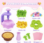 Fabric Flower Bouquets Toys - Creative DIY Crafts for Girls Ages 4-8, Unique Floral Market Toy, Inspiring Arts & Crafts Educational Set, Perfect for Preschool Learning and Birthday Gifts