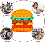 Fidget Toys Pop , Bubble Popping Sensory Fidget Toy for Adults and Children, Push Pop on It Stress Toy for Autism, Sensory Popper Educational Game Toy for Kids(Hamburger & Fries Shapes )