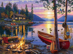 - Darrell Bush - Canoe Lake - 1000 Piece Jigsaw Puzzle for Adults - Challenging Puzzle Perfect for Game Nights - Finished Size Is 26.75 X 19.75