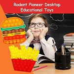 Fidget Toys Pop , Bubble Popping Sensory Fidget Toy for Adults and Children, Push Pop on It Stress Toy for Autism, Sensory Popper Educational Game Toy for Kids(Hamburger & Fries Shapes )
