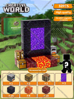 Magnetic Building Blocks Mine World Magnet Cube Set STEM Montessori Sensory Toy for Kids Boys Girls Ages 3+ DIY Model Children