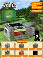 Magnetic Building Blocks Mine World Magnet Cube Set STEM Montessori Sensory Toy for Kids Boys Girls Ages 3+ DIY Model Children