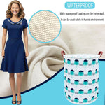 Cotton Fabric Storage Bin,Collapsible Laundry Basket-Waterproof Large Storage Baskets,Toy Organizer,Home Decor (Octopuses)