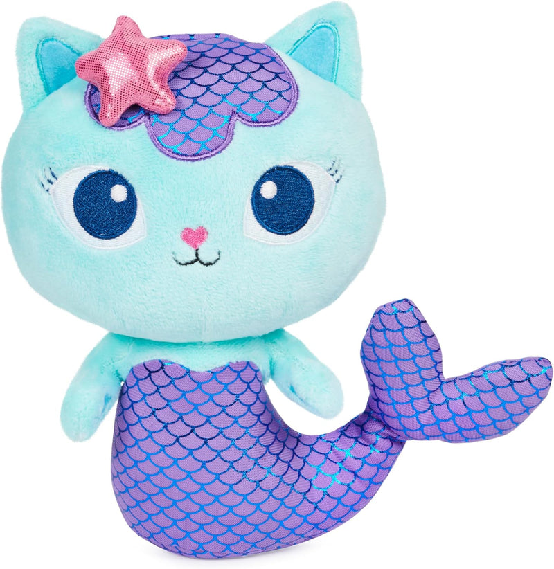 Gabby’S Dollhouse, 8-Inch Mercat Purr-Ific Plush Toy, Kids Toys for Ages 3 and Up