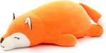 Fox Stuffed Animals Not Weighted, Cute Big Lying Fox Plush Toy, 18.1In Kawaii Soft Plushies, Hugging Body Pillow for Christmas/Birthday/Party Gifts Presents for Kids Girls Boys Adults