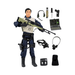 Police Force Sniper 12" Inch Action Figure Play Set with Accessories.,Multicolor