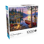 GoodsBee Canoe Lake 1,000-Piece Jigsaw Puzzle – Darrell Bush Landscape Scene