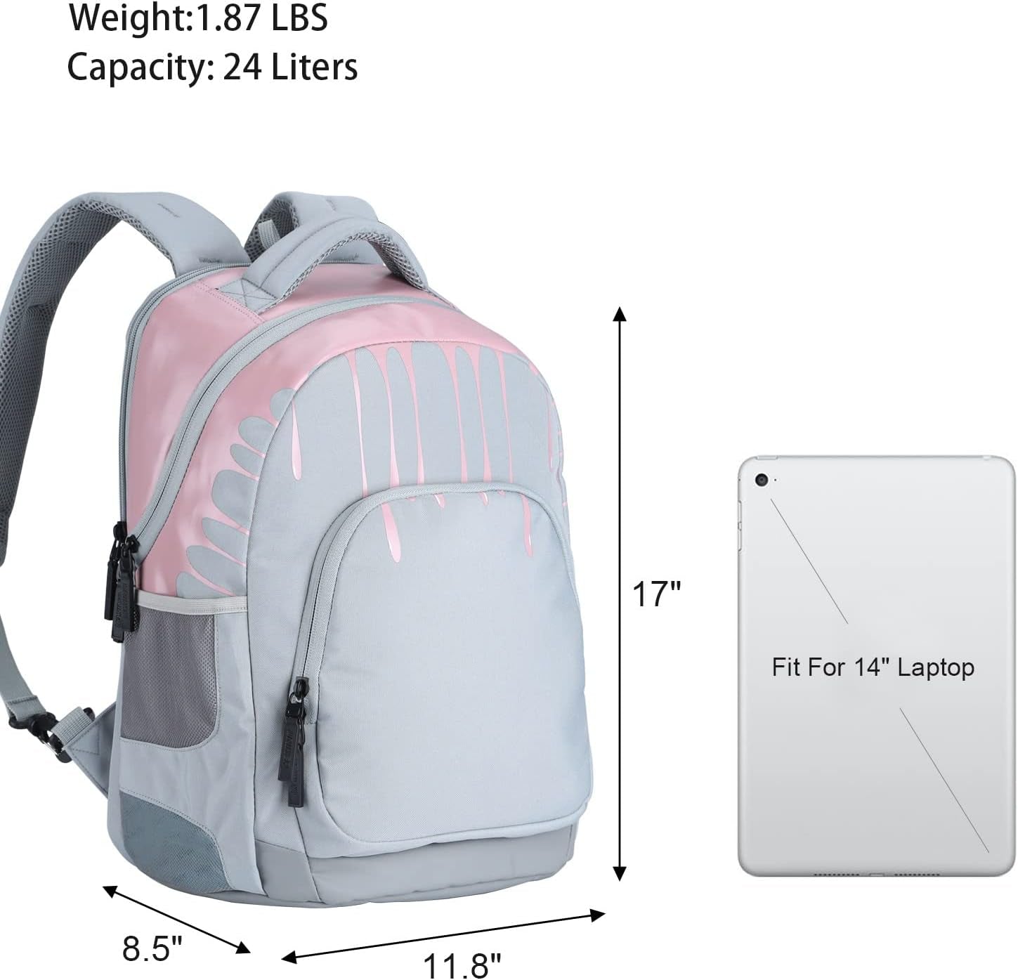Travel Laptop Backpacks for Middle School, Computer Backpack 14 Inch,Schoolbag Teens,Travel Backpack,Backpack School