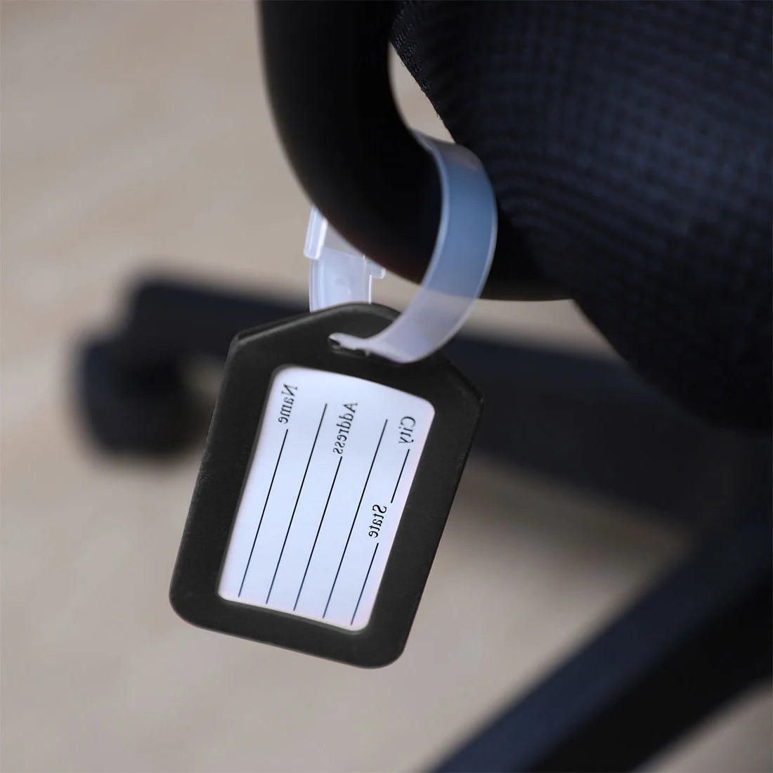 10 Pcs Hard Plastic Suitcase Travel Name Message Luggage Tags