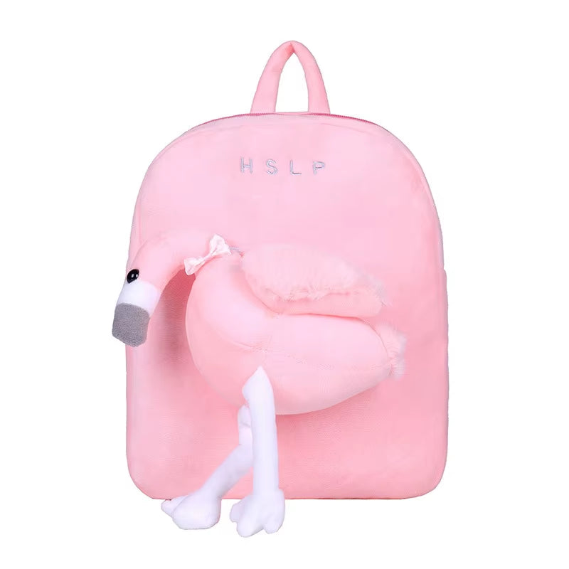 Creative Animal Children'S Backpack Cartoon Cute Plush Boy Girl Backpack Kindergarten Backpack