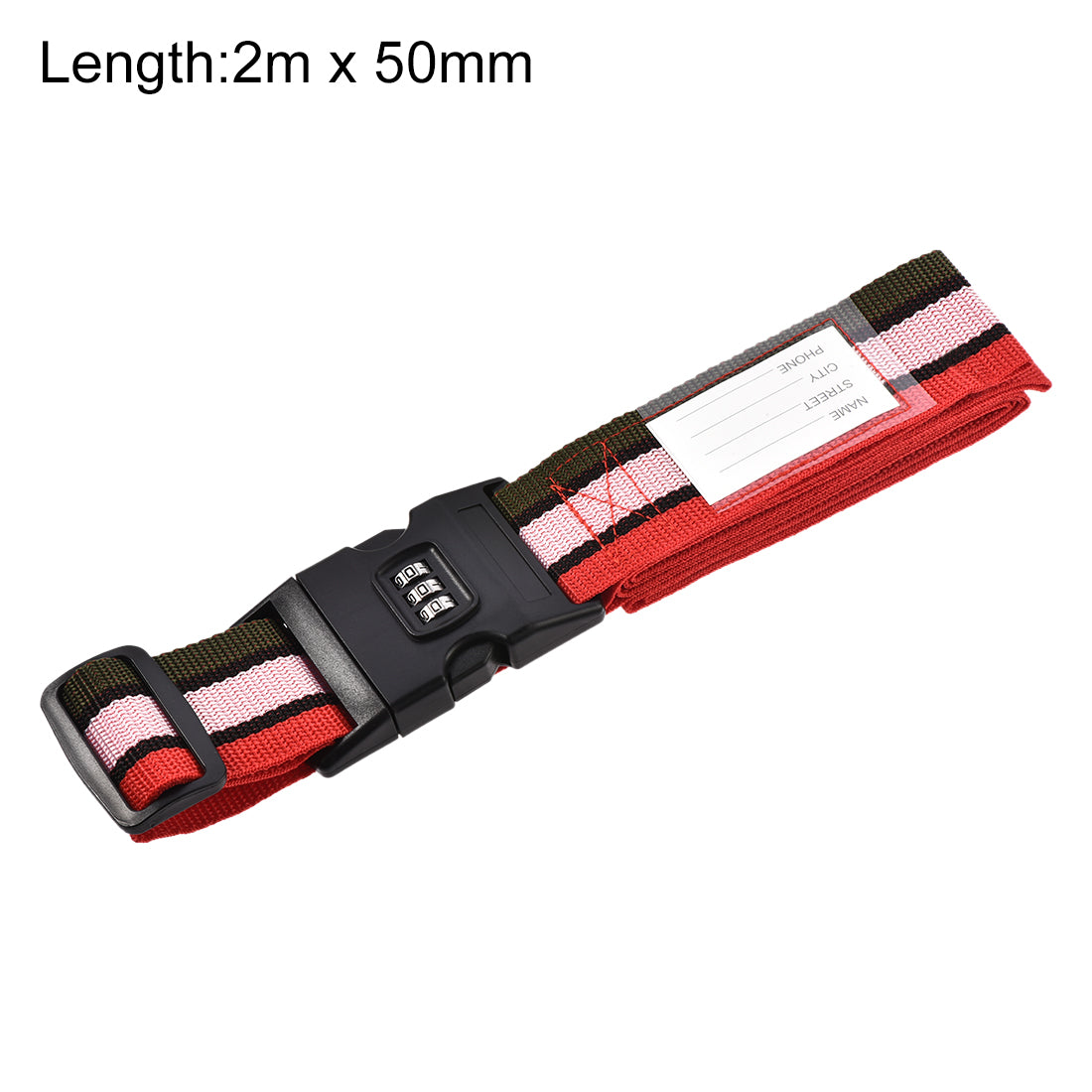 Luggage Straps Suitcase Belts with Buckle Combination Lock Accessories
