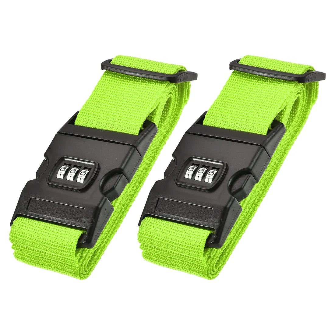 Luggage Straps Suitcase Belts with Buckle PP Travel Packing Accessories Light Green