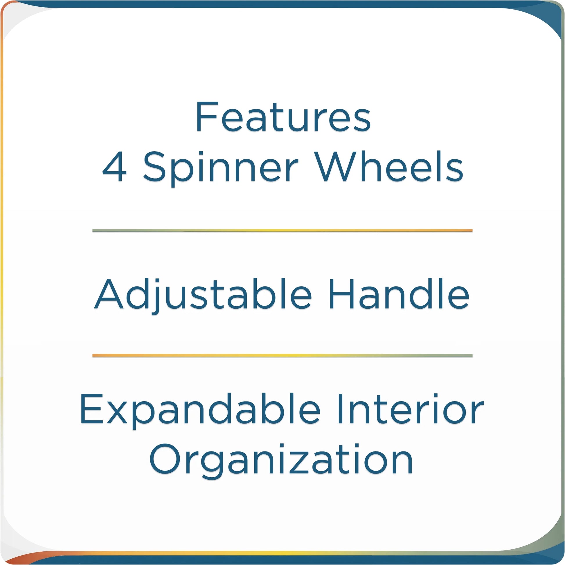 Arendale 20" Soft Side Expandable Rolling Spinner Carry-On Luggage, Black