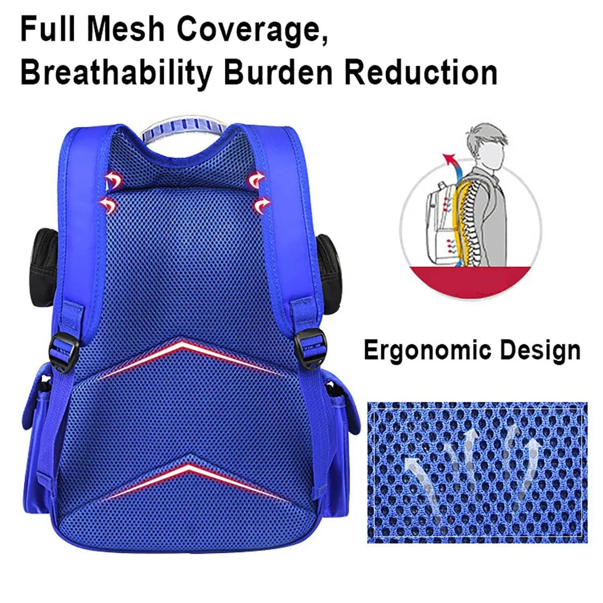 Cars Lightning Mcqueen Backpack 3D Pocket Cartoon Backpack Mini Red Racing Backpack