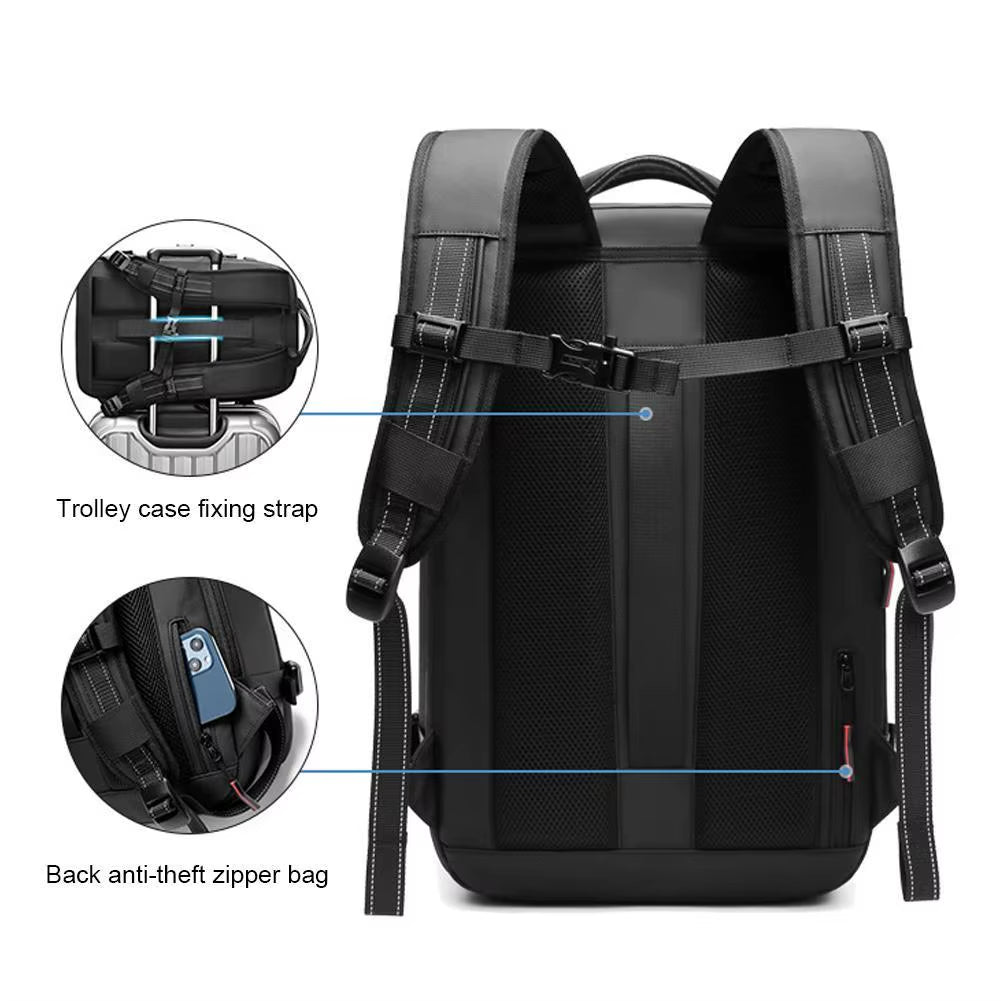 Travel Backpack Vacuum Compression Backpack Business Large Capacity School Backpack Expand Outdoor Hiking Backpack