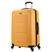 Pilot 28" Hardside Lightweight Luggage with Spinner Wheels, Handle, and Trolley, Mustard