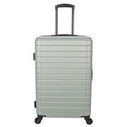 Protégé Vacationer 24-Inch Checked Expandable Hardside Luggage with 360-Spinner Wheels and Divider Pockets, Pastel Green