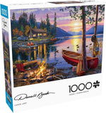 - Darrell Bush - Canoe Lake - 1000 Piece Jigsaw Puzzle for Adults - Challenging Puzzle Perfect for Game Nights - Finished Size Is 26.75 X 19.75