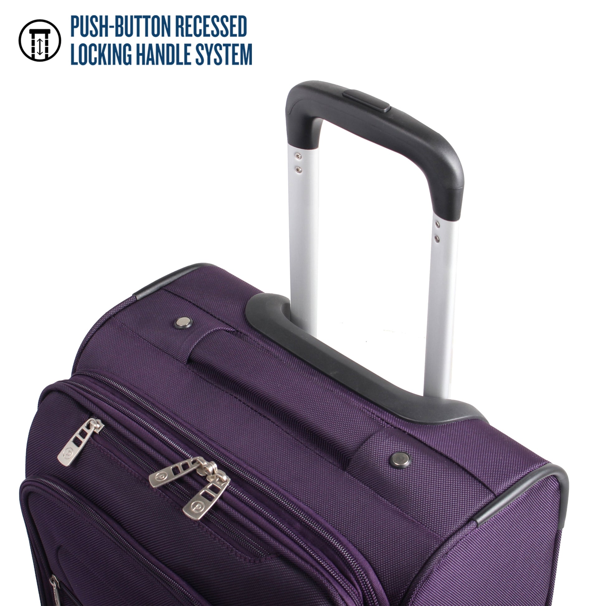 Arendale 20" Softside Expandable Rolling Spinner Carry-On Luggage, Purple