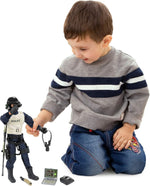 Police Force Sniper 12" Inch Action Figure Play Set with Accessories.,Multicolor