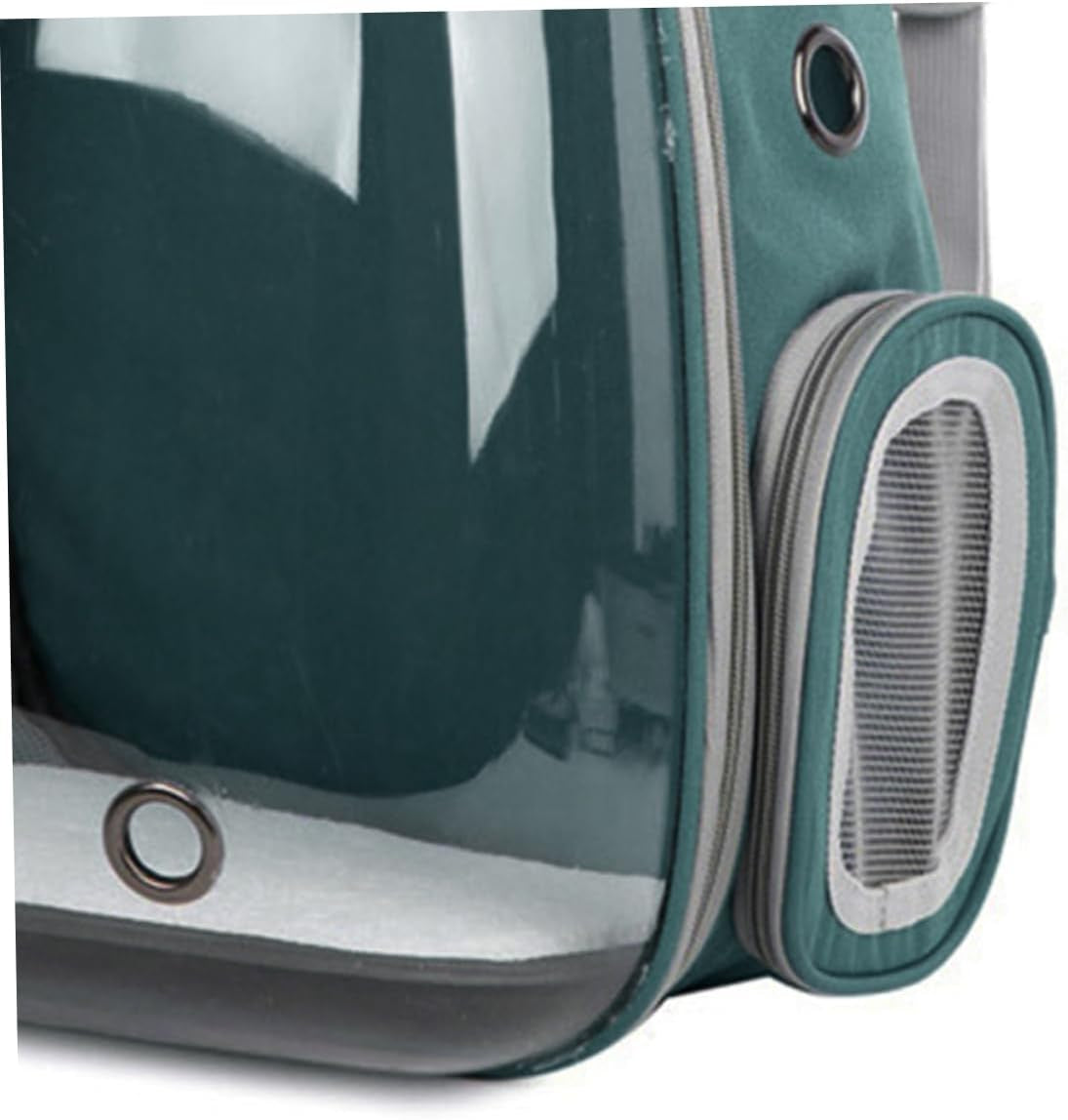 Pet Carrier Mesh Dog Backpack Travel Bag for Puppy Lightweight Sightseeing Backpack (Dark)