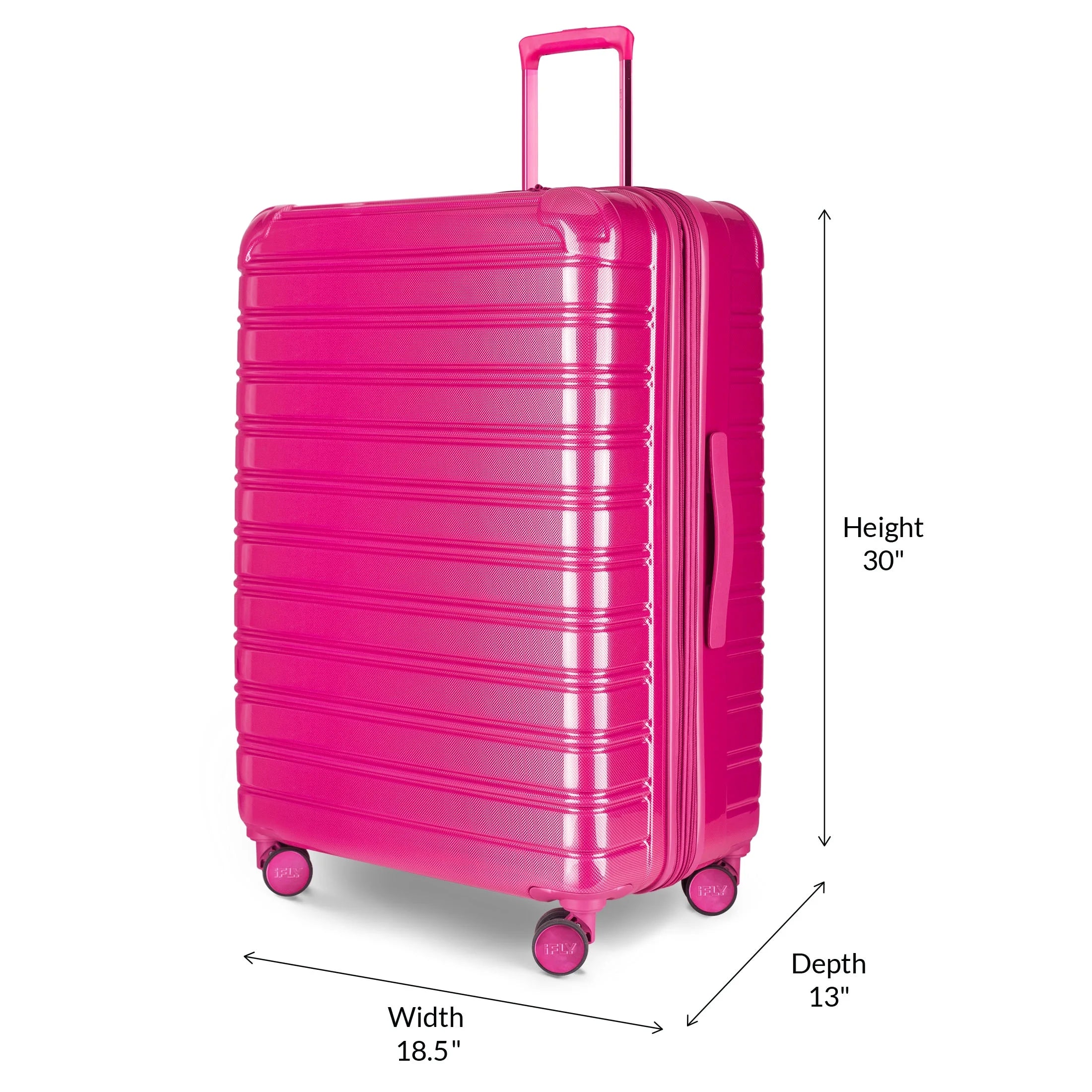 Hardside Fibertech 3.0 28" Checked Luggage, Very Berry