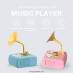 Interactive Storytelling Music Player for Kids – Educational Toddler Gramophone with 96 Sound Cards