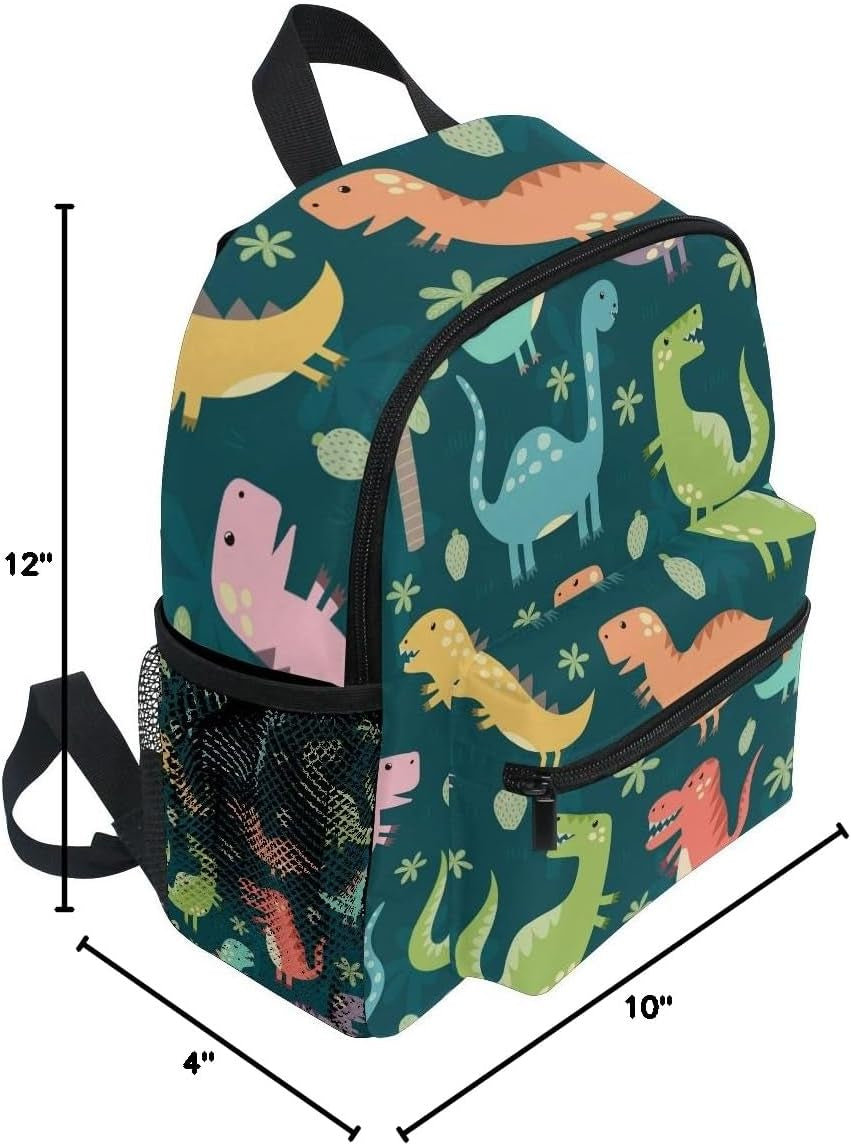 Cute Toddler Backpack Dinosaurs Colorful Backpack for Boys Girls Kindergarten Backpack Toddlers Daycare Bag Preschool Backpack