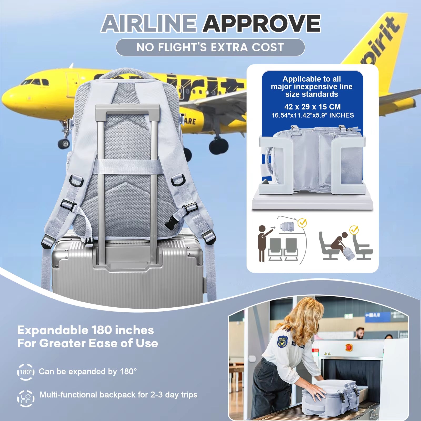 Fashion College Backpack Men Vacuum Compression Backpack, Women Men 15.6In Laptop Backpack Expand Hiking Vacuum Travel Backpack