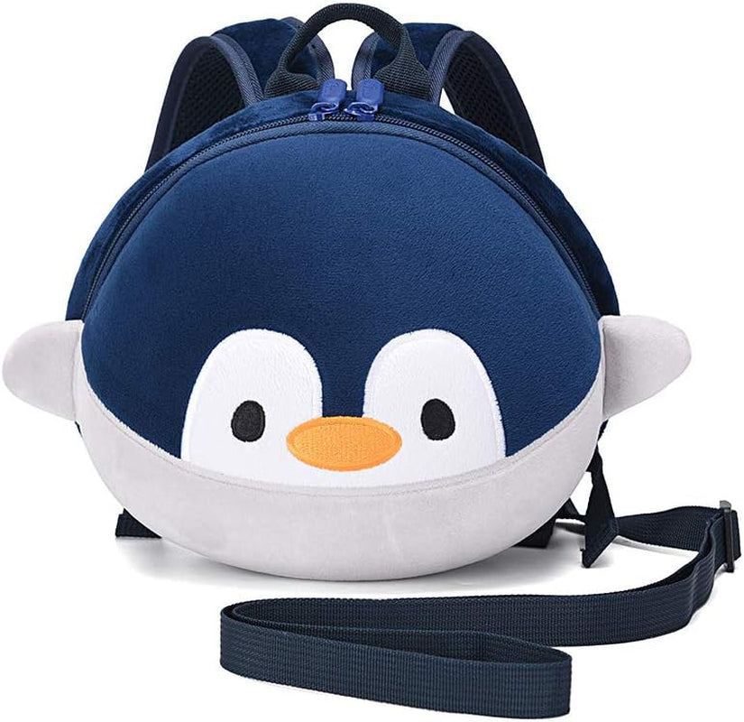 Toddler Backpack Leash for Baby,Child Backpack Harness,Cute Animal Backpack for Kid,Small Backpack Preschooler Leash(Penguin)