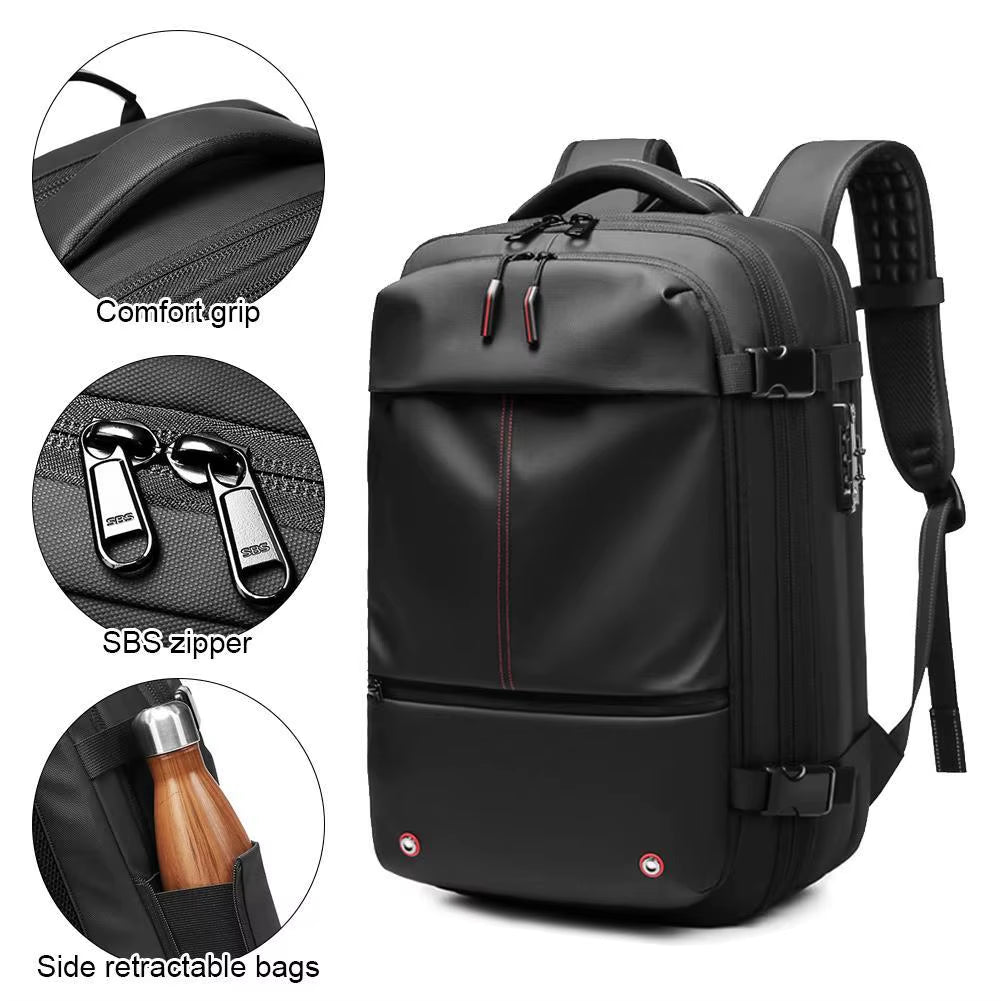 Travel Backpack Vacuum Compression Backpack Business Large Capacity School Backpack Expand Outdoor Hiking Backpack