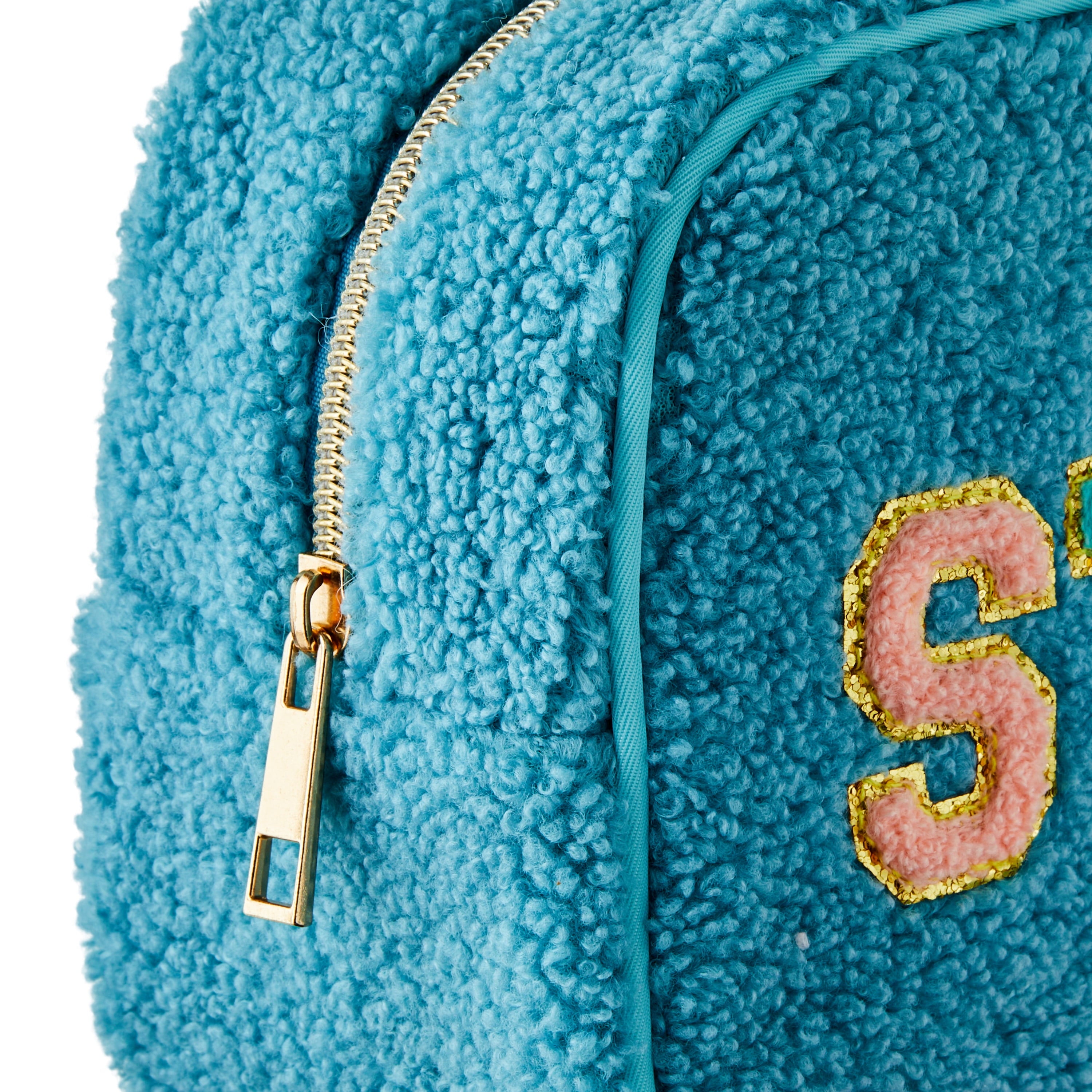 New Portable High Quality Fleece Makeup Bag Fashion Travel Bag, Blue