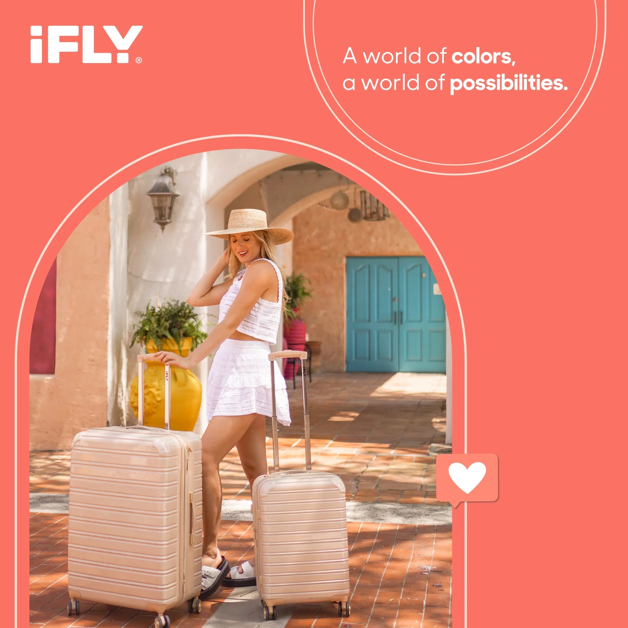 Hardside Fibertech Luggage 28" Checked Luggage, Champagne