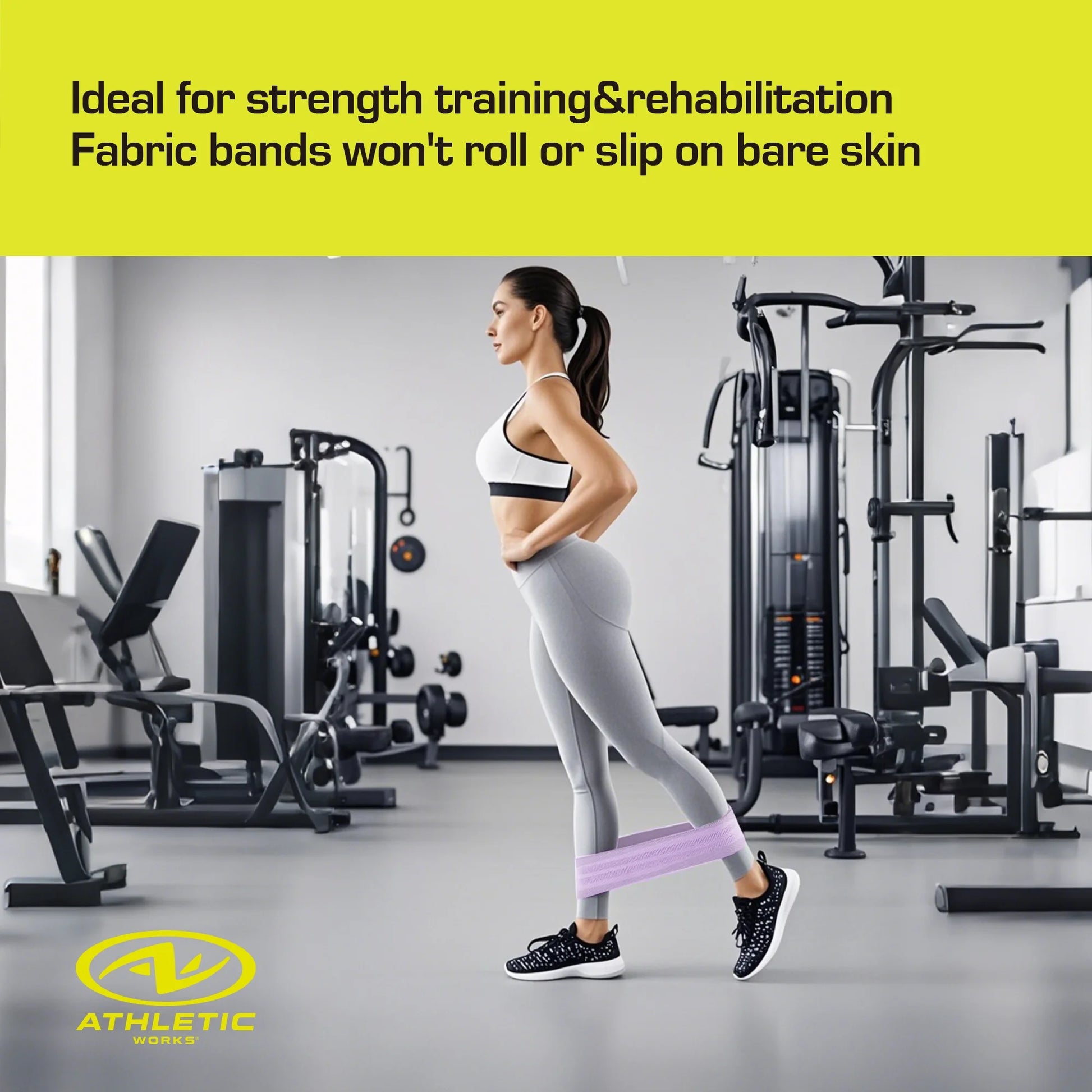 Fabric Exercise Bands 3 Different Resistance Levels with Carry Bag Non-Slip and Elevate Your Fitness Routine