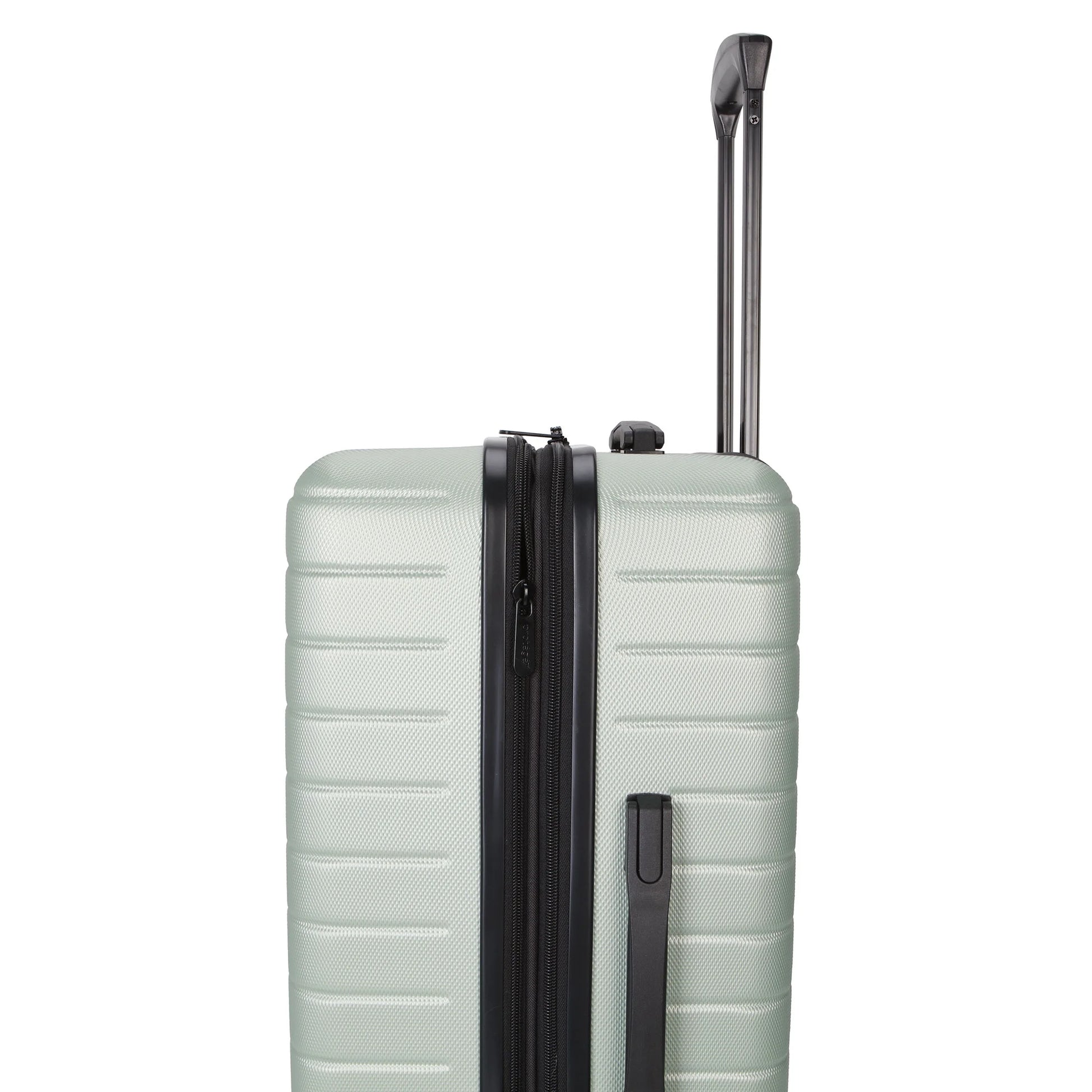 Protégé Vacationer 24-Inch Checked Expandable Hardside Luggage with 360-Spinner Wheels and Divider Pockets, Pastel Green
