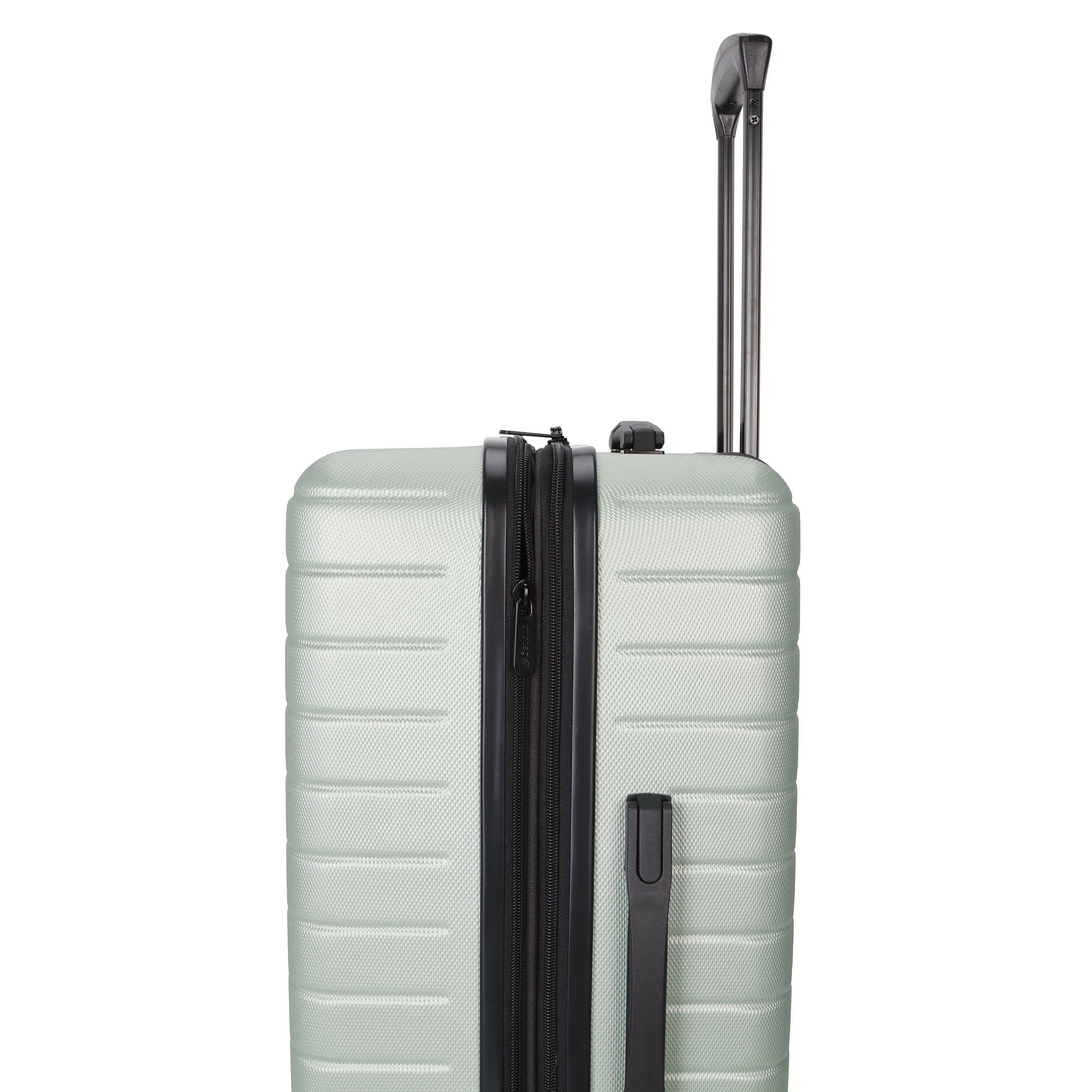 Protégé Vacationer 24-Inch Checked Expandable Hardside Luggage with 360-Spinner Wheels and Divider Pockets, Pastel Green