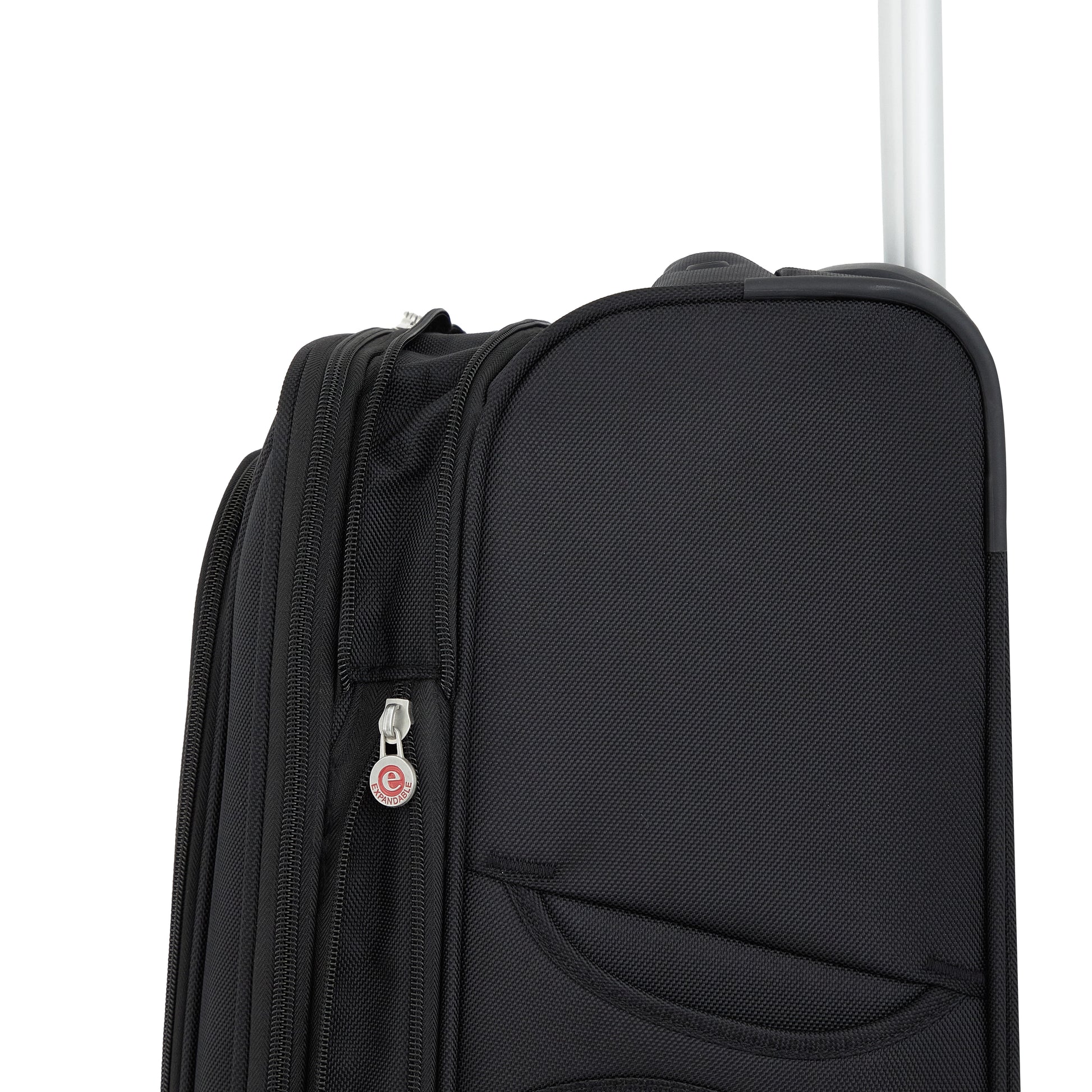 Arendale 20" Soft Side Expandable Rolling Spinner Carry-On Luggage, Black