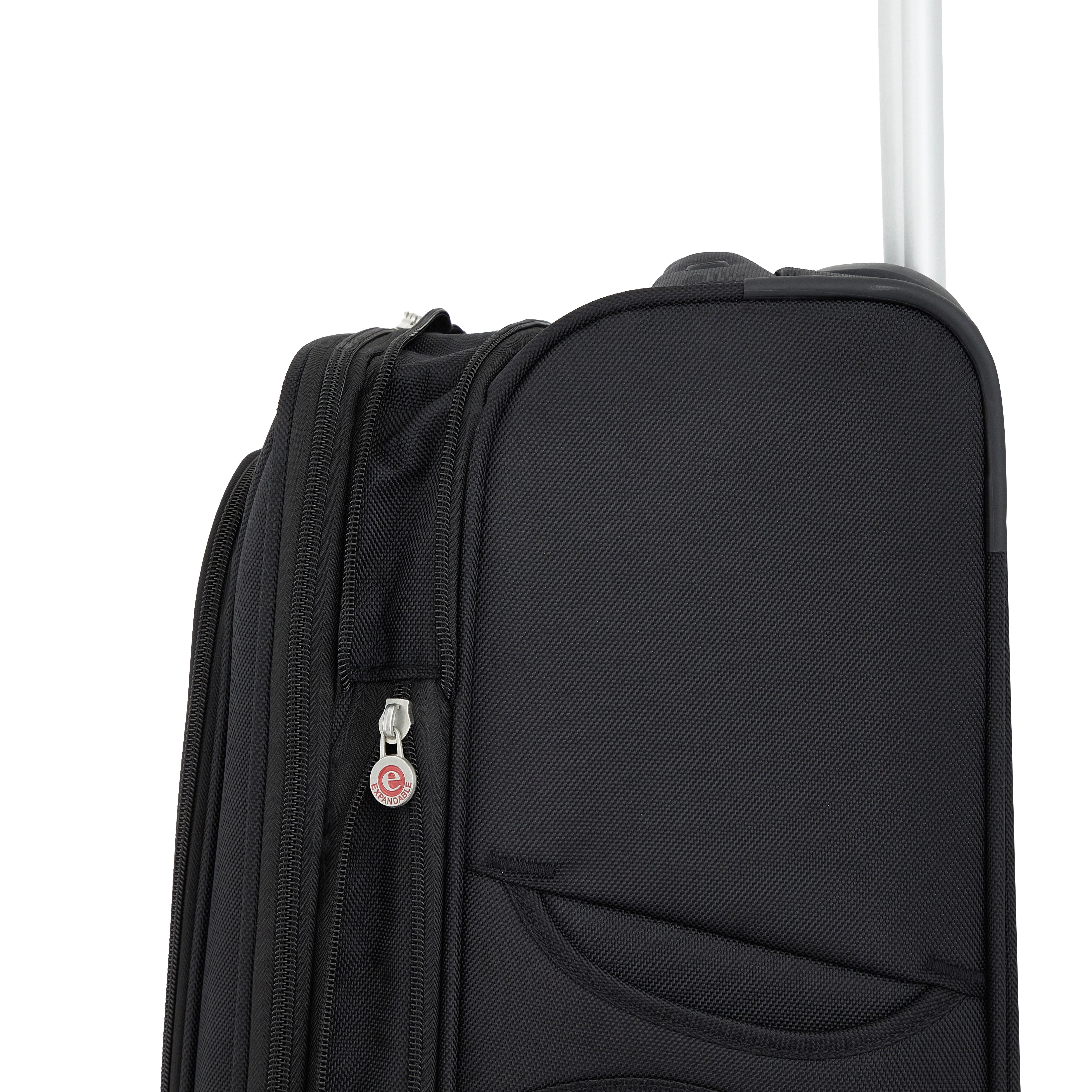Arendale 20" Soft Side Expandable Rolling Spinner Carry-On Luggage, Black