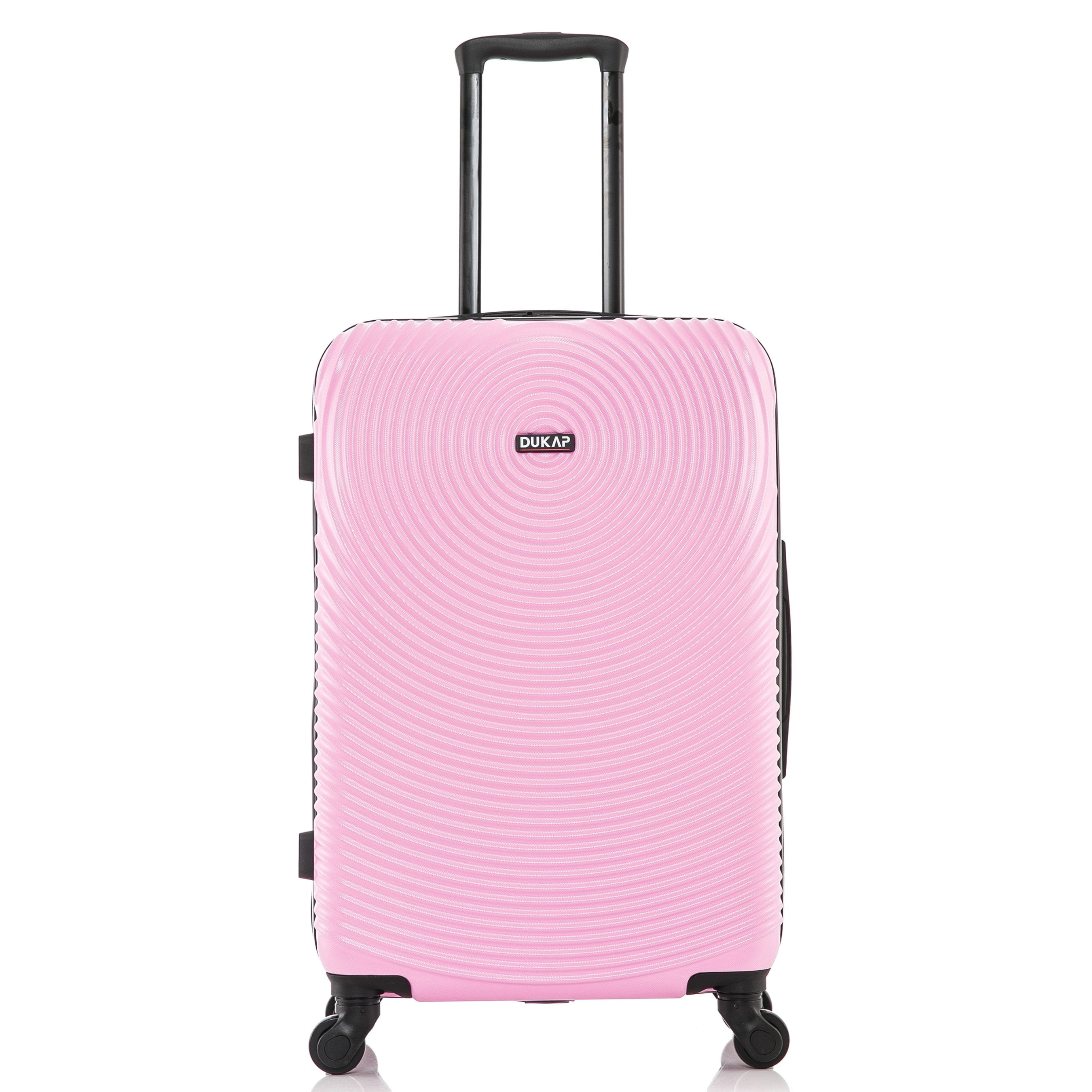 Inception 24" Hardside Lightweight Luggage with Spinner Wheels, Handle and Trolley, Pink