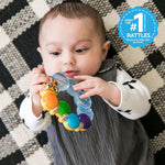 Teether-Pillar Rattle and Chill Teething Toy, Ages 3 Months +