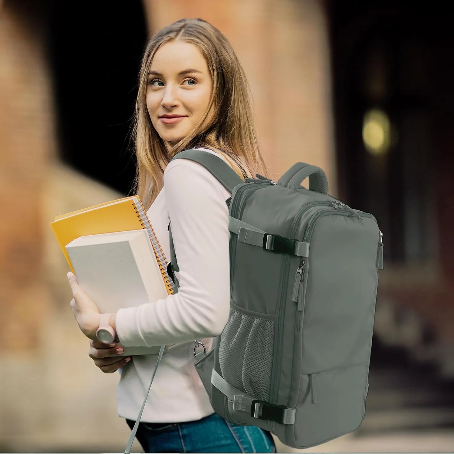 Extra Large Travel Backpack,Carry on Backpack,17 Inch Laptop Backpack,Hiking Backpack,School Bag,Olive Green