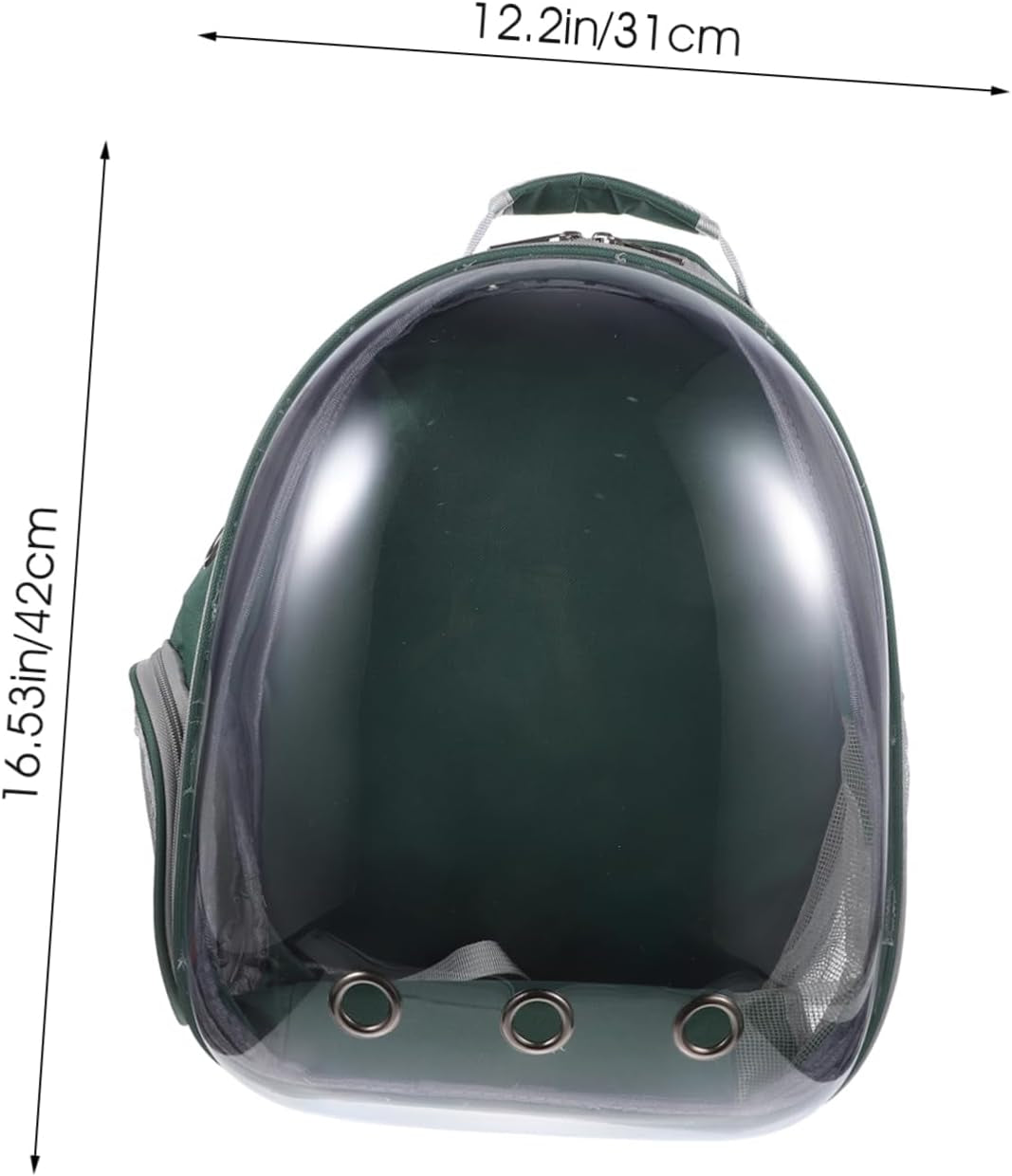 Pet Carrier Mesh Dog Backpack Travel Bag for Puppy Lightweight Sightseeing Backpack (Dark)