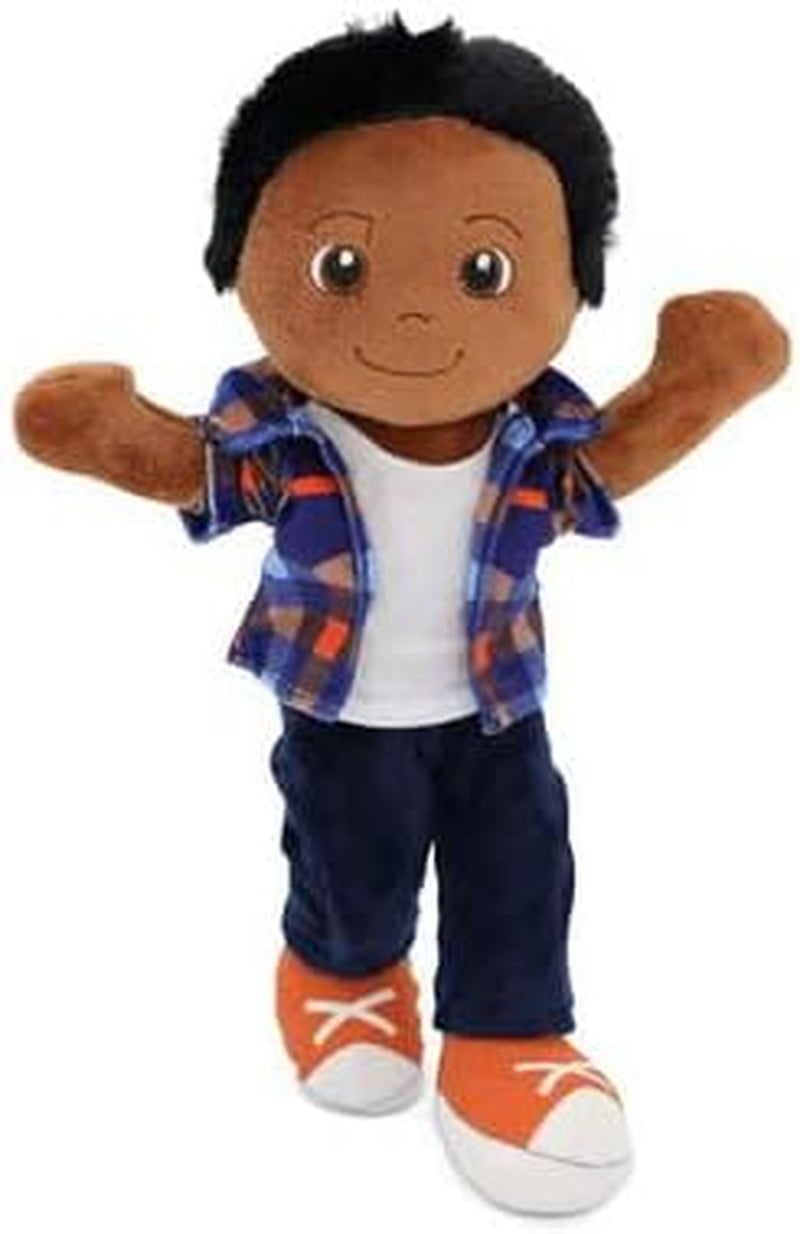 14" Soft Baby Doll for Boys (Charlie) - Plush Rag Doll for Toddlers & Infants, Washable Stuffed Toy with Sensory Fabric Body - Great for Baby Showers, Birthdays & Special Occasions