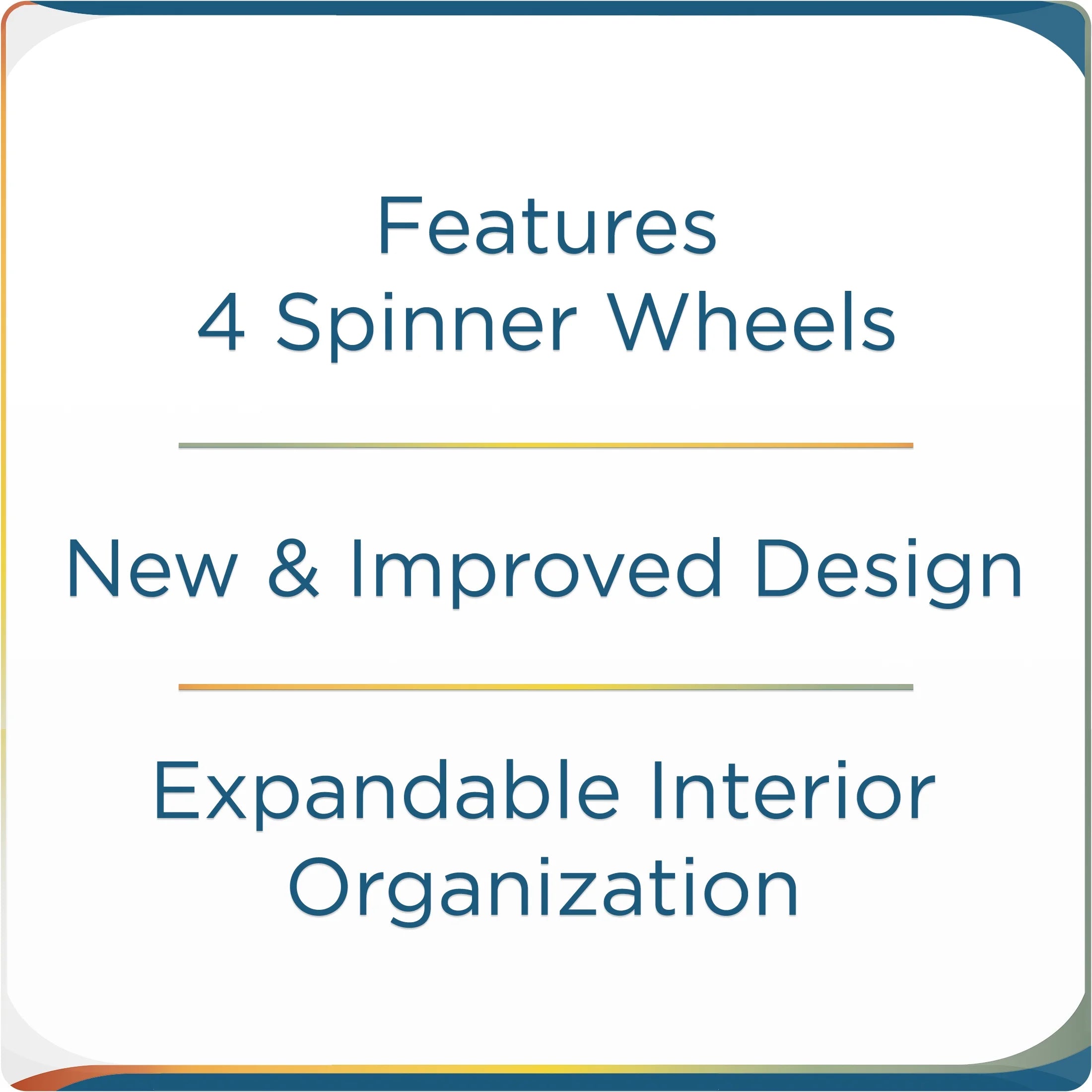 Arendale 24" Soft Side Expandable Rolling Spinner Luggage, Black